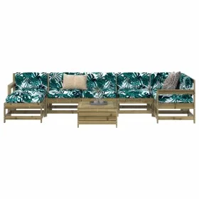Gartensofa-Set 8-teilig aus imprägniertem Kiefernholz von vidaXL, Gartensets - Ref: Foro24-3250635, Preis: 473,07 €, Rabatt: %