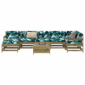 Gartensofa-Set 8-teilig aus imprägniertem Kiefernholz von vidaXL, Gartensets - Ref: Foro24-3250635, Preis: 480,20 €, Rabatt: %