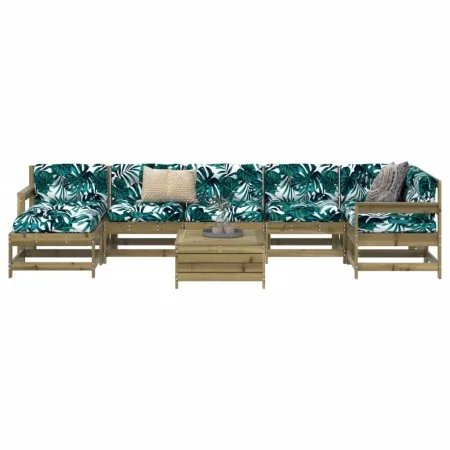 Gartensofa-Set 8-teilig aus imprägniertem Kiefernholz von vidaXL, Gartensets - Ref: Foro24-3250635, Preis: 473,15 €, Rabatt: %