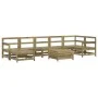 Gartensofa-Set 8-teilig aus imprägniertem Kiefernholz von vidaXL, Gartensets - Ref: Foro24-3250635, Preis: 473,15 €, Rabatt: %