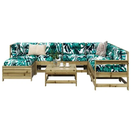 Gartensofa-Set 8-teilig aus imprägniertem Kiefernholz von vidaXL, Gartensets - Ref: Foro24-3250599, Preis: 465,00 €, Rabatt: %