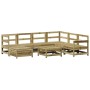 Gartensofa-Set 8-teilig aus imprägniertem Kiefernholz von vidaXL, Gartensets - Ref: Foro24-3250599, Preis: 471,71 €, Rabatt: %