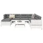 Gartensofa-Set 8-teilig aus massivem weißem Kiefernholz von vidaXL, Gartensets - Ref: Foro24-3250565, Preis: 565,19 €, Rabatt: %