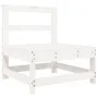 Gartensofa-Set 8-teilig aus massivem weißem Kiefernholz von vidaXL, Gartensets - Ref: Foro24-3250565, Preis: 565,19 €, Rabatt: %