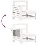 Gartensofa-Set 8-teilig aus massivem weißem Kiefernholz von vidaXL, Gartensets - Ref: Foro24-3250565, Preis: 565,19 €, Rabatt: %