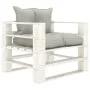 Sofá de palets para jardín madera con cojines taupe de vidaXL, Sofás de exterior - Ref: Foro24-3052396, Precio: 109,21 €, Des...