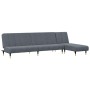 Zweiteilige Sofagarnitur aus dunkelgrauem Samt von vidaXL, Sofas - Ref: Foro24-3216296, Preis: 422,07 €, Rabatt: %