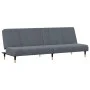 Zweiteilige Sofagarnitur aus dunkelgrauem Samt von vidaXL, Sofas - Ref: Foro24-3216296, Preis: 424,61 €, Rabatt: %