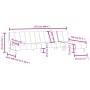 Zweiteilige Sofagarnitur aus dunkelgrauem Samt von vidaXL, Sofas - Ref: Foro24-3216296, Preis: 422,07 €, Rabatt: %