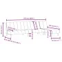 Zweiteilige Sofagarnitur aus dunkelgrauem Samt von vidaXL, Sofas - Ref: Foro24-3216296, Preis: 424,61 €, Rabatt: %