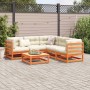 6-teilige Gartensofagarnitur mit wachsbraunen Kissen aus Kiefernholz von vidaXL, Gartensets - Ref: Foro24-3299446, Preis: 641...