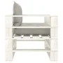 Sofá de palets para jardín madera con cojines taupe de vidaXL, Sofás de exterior - Ref: Foro24-3052396, Precio: 109,21 €, Des...