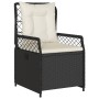 Sillones de jardín reclinables 2 uds ratán sintético negro de vidaXL, Sillas de jardín - Ref: Foro24-368661, Precio: 190,36 €...