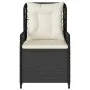 Liegende Gartensessel, 2 Stück, schwarzes synthetisches Rattan von vidaXL, Gartenstühle - Ref: Foro24-368661, Preis: 187,57 €...
