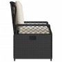 Sillones de jardín reclinables 2 uds ratán sintético negro de vidaXL, Sillas de jardín - Ref: Foro24-368661, Precio: 190,36 €...