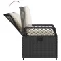 Liegende Gartensessel, 2 Stück, schwarzes synthetisches Rattan von vidaXL, Gartenstühle - Ref: Foro24-368661, Preis: 187,57 €...