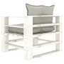Sofá de palets para jardín madera con cojines taupe de vidaXL, Sofás de exterior - Ref: Foro24-3052396, Precio: 109,21 €, Des...