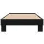 Black engineered wood and metal bed frame 75x190 cm by vidaXL, Beds and slatted bases - Ref: Foro24-845877, Price: 58,26 €, D...