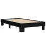 Black engineered wood and metal bed frame 75x190 cm by vidaXL, Beds and slatted bases - Ref: Foro24-845877, Price: 58,26 €, D...