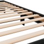 Estructura de cama madera de ingeniería y metal negra 75x190 cm de vidaXL, Camas y somieres - Ref: Foro24-845877, Precio: 65,...