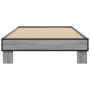 Estructura cama madera ingeniería metal gris Sonoma 75x190 cm de vidaXL, Camas y somieres - Ref: Foro24-845880, Precio: 65,32...
