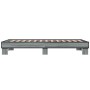 Estructura cama madera ingeniería metal gris Sonoma 75x190 cm de vidaXL, Camas y somieres - Ref: Foro24-845880, Precio: 65,32...
