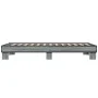 Sonoma-graues Metall-Holzwerkstoff-Bettgestell, 75 x 190 cm von vidaXL, Betten und Lattenroste - Ref: Foro24-845880, Preis: 5...