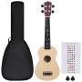 Soprano ukulele set for children with light wood case 23" by vidaXL, String instruments - Ref: Foro24-70151, Price: 30,69 €, ...