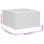 Garden table synthetic rattan gray acacia wood 55x55x36 cm by vidaXL, Garden tables - Ref: Foro24-365909, Price: 63,98 €, Dis...