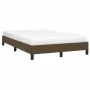 Dark brown fabric bed frame 120x190 cm by vidaXL, Beds and slatted bases - Ref: Foro24-3269608, Price: 101,47 €, Discount: %
