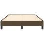 Dark brown fabric bed frame 120x190 cm by vidaXL, Beds and slatted bases - Ref: Foro24-3269608, Price: 101,47 €, Discount: %