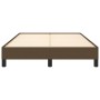 Estructura de cama tela marrón oscuro 120x190 cm de vidaXL, Camas y somieres - Ref: Foro24-3269608, Precio: 103,20 €, Descuen...