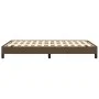 Dark brown fabric bed frame 120x190 cm by vidaXL, Beds and slatted bases - Ref: Foro24-3269608, Price: 101,47 €, Discount: %