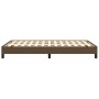 Estructura de cama tela marrón oscuro 120x190 cm de vidaXL, Camas y somieres - Ref: Foro24-3269608, Precio: 103,20 €, Descuen...