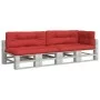 Cushions for pallet sofa 5 units red fabric by vidaXL, Cushions for chairs and sofas - Ref: Foro24-3217137, Price: 160,81 €, ...