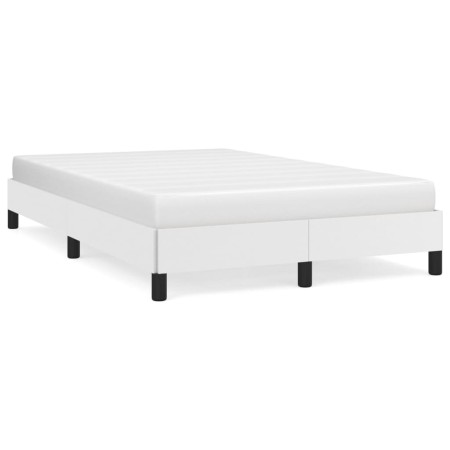 Bettgestell aus weißem Kunstleder, 120 x 190 cm von vidaXL, Betten und Lattenroste - Ref: Foro24-3269620, Preis: 118,77 €, Ra...