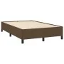 Dark brown fabric bed frame 120x190 cm by vidaXL, Beds and slatted bases - Ref: Foro24-3269634, Price: 88,80 €, Discount: %