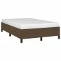 Dark brown fabric bed frame 120x190 cm by vidaXL, Beds and slatted bases - Ref: Foro24-3269634, Price: 88,80 €, Discount: %