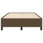 Dark brown fabric bed frame 120x190 cm by vidaXL, Beds and slatted bases - Ref: Foro24-3269634, Price: 88,80 €, Discount: %