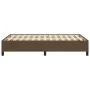 Dark brown fabric bed frame 120x190 cm by vidaXL, Beds and slatted bases - Ref: Foro24-3269634, Price: 88,80 €, Discount: %