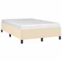 Cream fabric bed frame 120x190 cm by vidaXL, Beds and slatted bases - Ref: Foro24-3269636, Price: 93,88 €, Discount: %