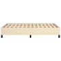 Cream fabric bed frame 120x190 cm by vidaXL, Beds and slatted bases - Ref: Foro24-3269636, Price: 95,11 €, Discount: %