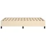 Cream fabric bed frame 120x190 cm by vidaXL, Beds and slatted bases - Ref: Foro24-3269636, Price: 93,88 €, Discount: %