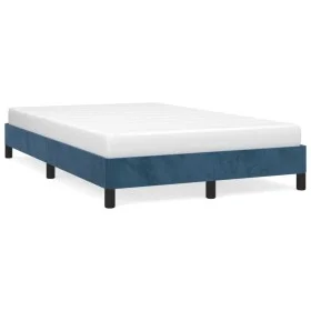 Dunkelblauer Samtbettrahmen 120x190 cm von vidaXL, Betten und Lattenroste - Ref: Foro24-3269629, Preis: 100,45 €, Rabatt: %