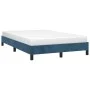 Dunkelblauer Samtbettrahmen 120x190 cm von vidaXL, Betten und Lattenroste - Ref: Foro24-3269629, Preis: 100,45 €, Rabatt: %