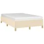 Cream fabric bed frame 120x190 cm by vidaXL, Beds and slatted bases - Ref: Foro24-3269643, Price: 94,90 €, Discount: %