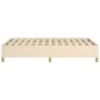 Cream fabric bed frame 120x190 cm by vidaXL, Beds and slatted bases - Ref: Foro24-3269643, Price: 94,90 €, Discount: %