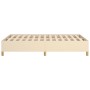 Estructura de cama tela crema 120x190 cm