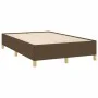 Dark brown fabric bed frame 120x190 cm by vidaXL, Beds and slatted bases - Ref: Foro24-3269641, Price: 89,71 €, Discount: %