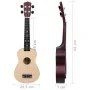 Soprano ukulele set for children with light wood case 23" by vidaXL, String instruments - Ref: Foro24-70151, Price: 30,69 €, ...